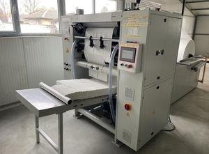 Complete line for the production of V-type napkins for dispensary and pop up in the box